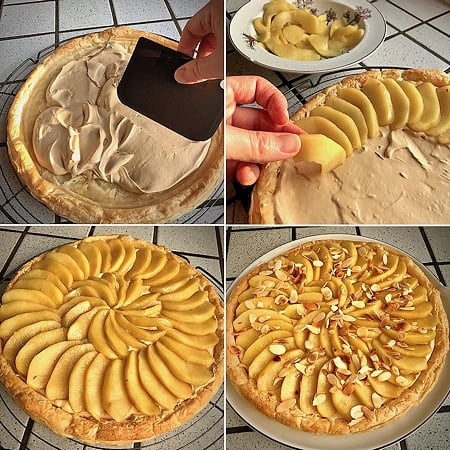 🍰 Version pommes sur crème fouettée