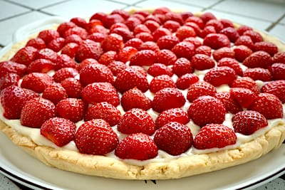 Recette de tarte aux fraises